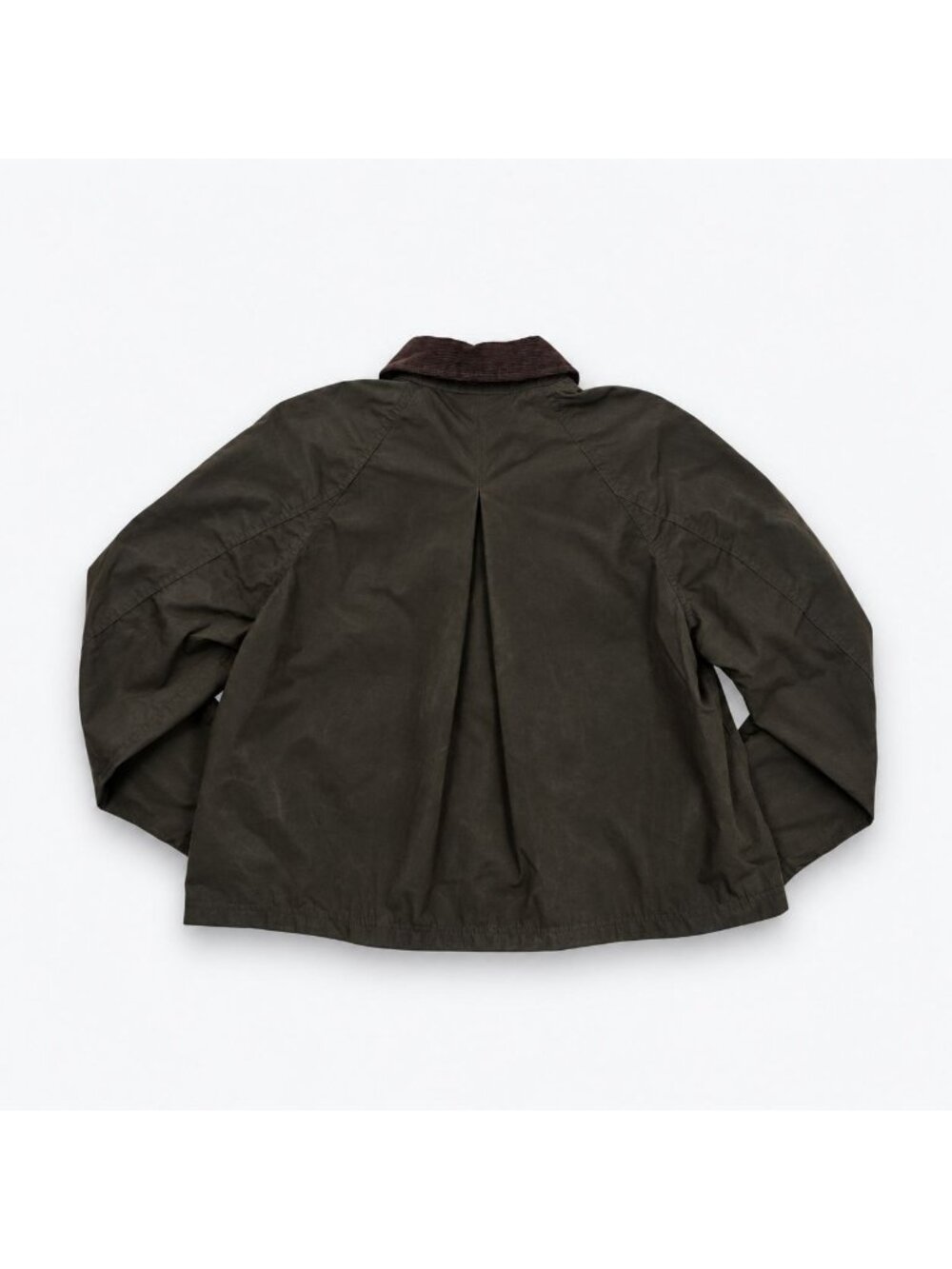 Madewell The Billie Short Jacket Corduroy Collar Women’s Medium Trench Green NWT - Picture 2 of 16